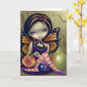 wenskaart "Peach, Plum, Pear" Kaart (Gele Bloem)