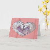 Wenskaart - Pegasus Heart Kaart (Gele Bloem)