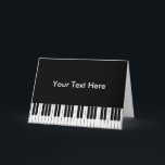 Wenskaart Piano-toetsenbord Kaart<br><div class="desc">Een grafische vectorillustratie van een toetsenbord op een verscheidenheid van producten.</div>