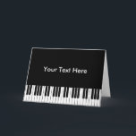 Wenskaart Piano-toetsenbord Kaart<br><div class="desc">Een grafische vectorillustratie van een toetsenbord op een verscheidenheid van producten.</div>