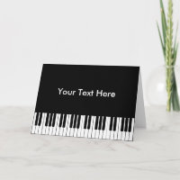 Wenskaart Piano-toetsenbord