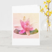 WENSKAART : PINKLOTUS KAART (Gele Bloem)