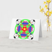 Wenskaart Pongal Pot en Kow Kolam Kaart (Gele Bloem)