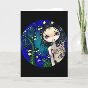 wenskaart "Porthole Mermaid" Kaart