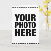 Wenskaart - Portret Kaart (Gele Bloem)