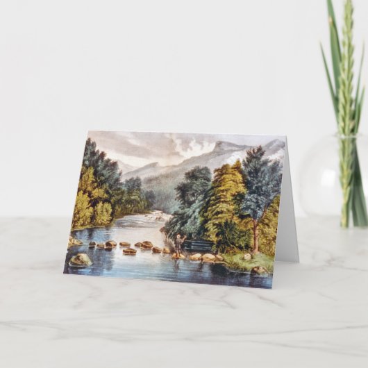 Wenskaart Racquet River-Adirondacks Feestdagen Kaart (Voorkant)