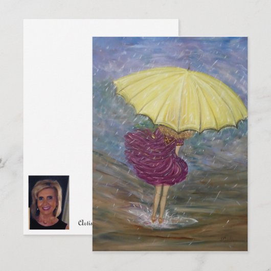 wenskaart "Raindance" blanco Kaart (Voorkant / Achterkant)