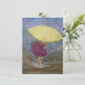 wenskaart "Raindance" blanco Kaart (Staand voorkant)