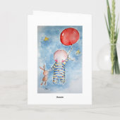 Wenskaart Red Baloon Kaart (Achterkant)