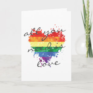 Wenskaart Regenboog Hart- alles wat je nodig hebt  Kaart