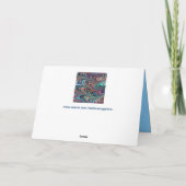 wenskaart regenboogdraden kaart (Achterkant)