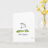 wenskaart "Rock Hoppin" blanco Kaart (Gele Bloem)