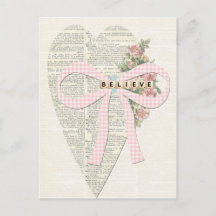  wenskaart, romantisch hart