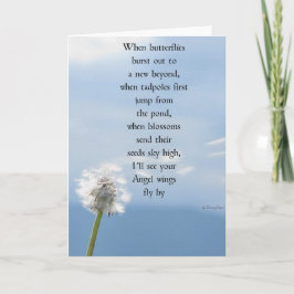 Wenskaart Rouw vers Kaart