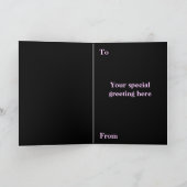 Wenskaart roze imatiens Kaart (Binnen)