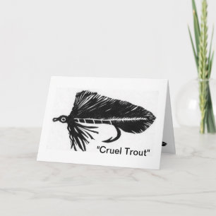 wenskaart "Ruwe forel" Kaart