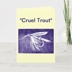 wenskaart "Ruwe forel" Kaart
