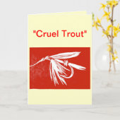 wenskaart "Ruwe forel" Kaart (Gele Bloem)