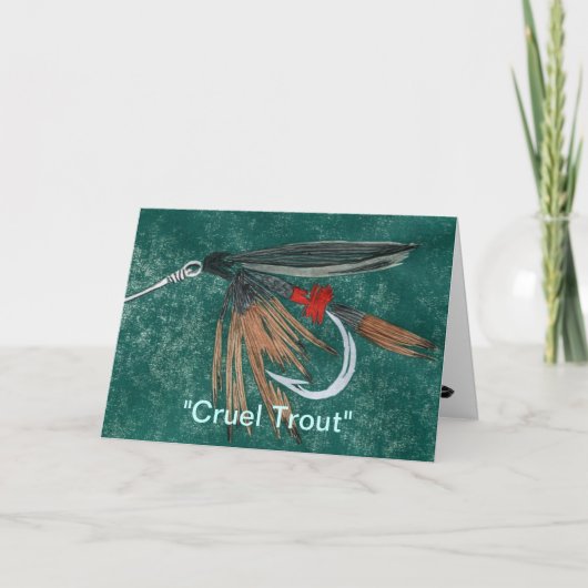 wenskaart "Ruwe forel" Kaart (Voorkant)