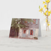 Wenskaart Savannah Georgia Kaart (Gele Bloem)