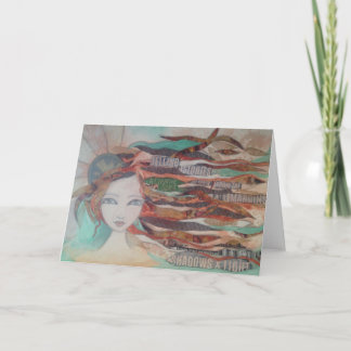 Wenskaart schaduwen en licht kaart