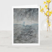Wenskaart - schilderij "Iceberg" Kaart (Gele Bloem)