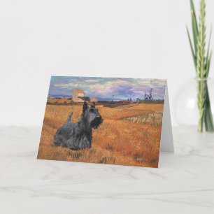 Wenskaart Schotse Terrier Kaart