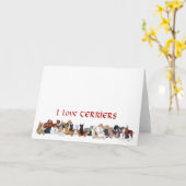 Wenskaart Schotse Terrier Kaart (Gele Bloem)