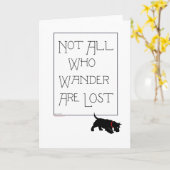 Wenskaart Schotse Terrier Kaart (Gele Bloem)