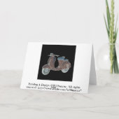 Wenskaart scooter kaart (Achterkant)