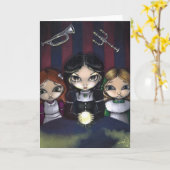 Wenskaart "Seance" Kaart (Gele Bloem)