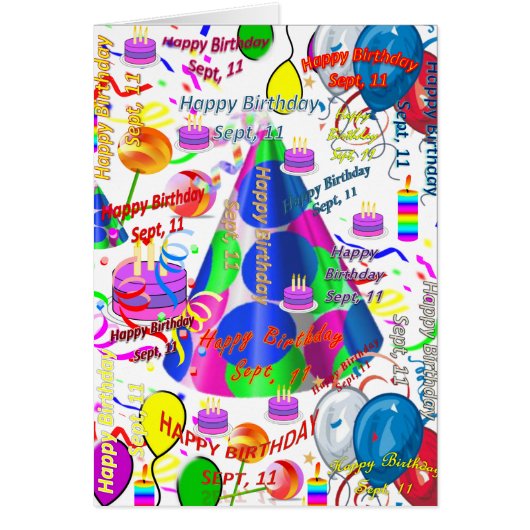 Wenskaart september, 11 september (Voorkant)