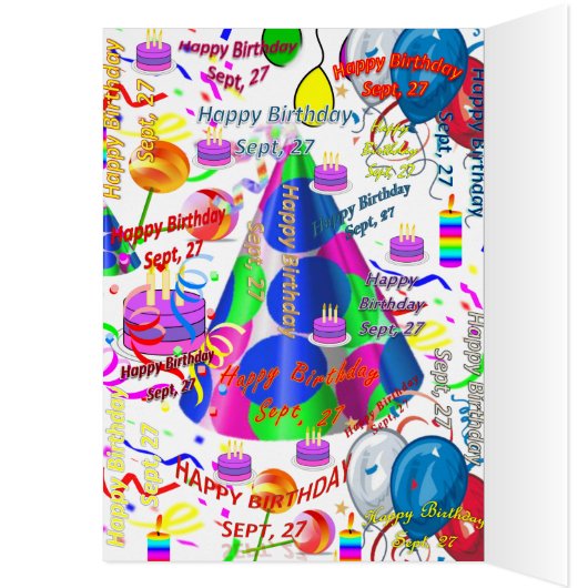 Wenskaart september, 27 oktober (Binnen (Links))