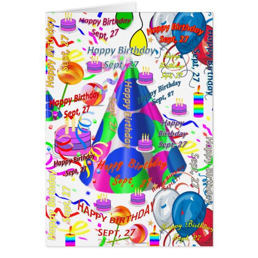 Wenskaart september, 27 oktober (Voorkant)