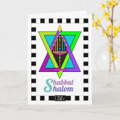 wenskaart Shabbat Shalom Kaart (Gele Bloem)