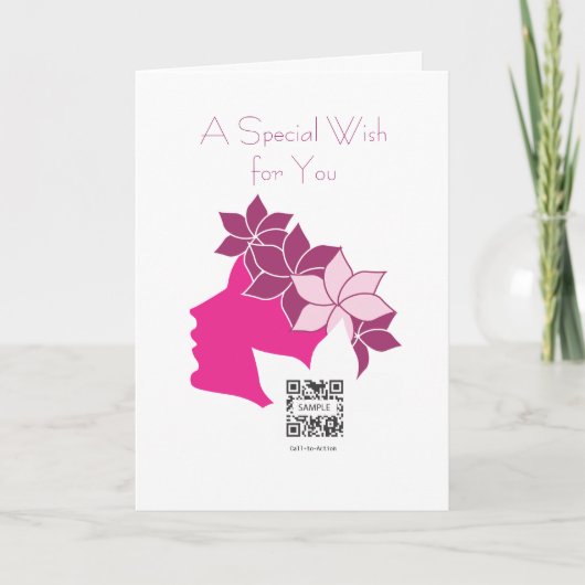 Wenskaart Sjabloon Aphrodite Spa & Boutique (Voorkant)