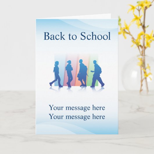 Wenskaart Sjabloon Basisonderwijs (Gele Bloem)