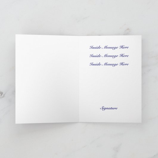 Wenskaart Sjabloon Generiek Denken van U (Binnen)