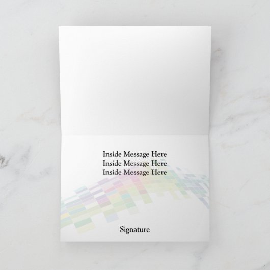 Wenskaart Sjabloon Huis makelaars (Binnen)