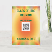 Wenskaart Sjabloon klasse reünie (Voorkant)