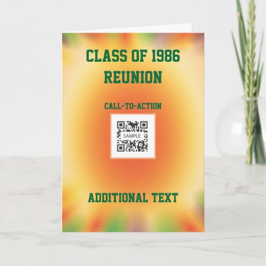Wenskaart Sjabloon klasse reünie (Voorkant)