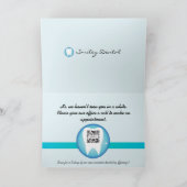 Wenskaart Sjabloon tandheelkundige zorg (Binnen)