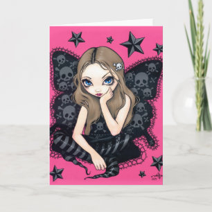 wenskaart "Skulls and Stars" Kaart