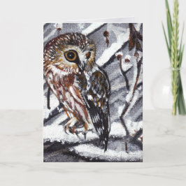 Wenskaart Snow Owl Kaart