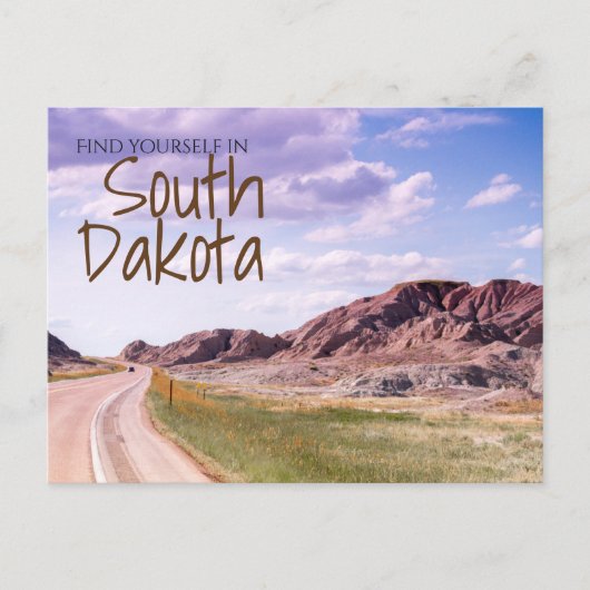 Wenskaart South Dakota Briefkaart (Voorkant)