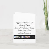 wenskaart "Speciale levering" Feestdagen Kaart (Achterkant)