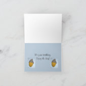 Wenskaart - Speelgoed eekhoorntjes met eikels Kaart (Binnen)