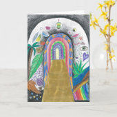 Wenskaart - Spiritueel ontwerp Kaart (Gele Bloem)