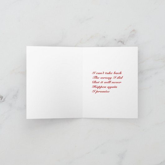 Wenskaart splitsen kaart (Binnen)