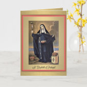 Wenskaart St. Elizabeth van Portugal Kaart (Gele Bloem)